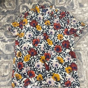 Zara man printed floral shirt. Medium